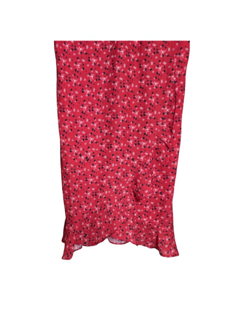 Women's - Showpo Red Floral Ruffled Dress, Size 2 - Picture 4 of 8